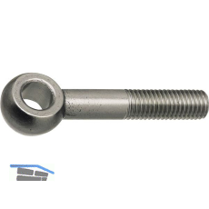 DIN444 LB 4.6 M10x 40 blank Augenschraube mit Gewinde bis Kopf