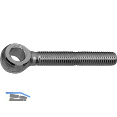 DIN444 LB 4.6 M20x160 verzinkt Augenschraube mit Gewinde bis Kopf