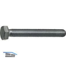 DIN933 8.8 M12x 55 verzinkt Sechskantschraube ohne Schaft