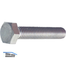 ISO4017 8.8 M20x 80 verzinkt Sechskantschraube ohne Schaft (DIN933)