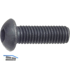 ISO7380-1 010.9 M 4x 6 blank Linsenschraube mit Innensechskant