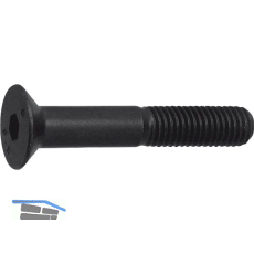 ISO10642 08.8 M 5x 10 Senkschraube mit Innensechskant verzinkt-schwarz