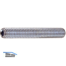 ISO4026 45H M 3x 6 verzinkt Gewindestift mit Kegelkuppe Innensechskt (DIN913)