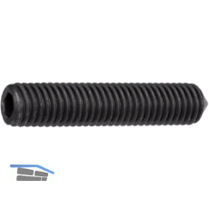 ISO4027 45H M 6x 40 blank Gewindestift mit Spitze und Innensechskant (DIN914)
