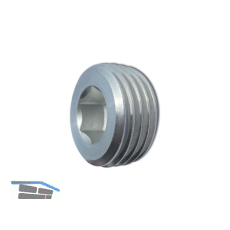 DIN906 5.8 R3/8" verzinkt Verschlussschraube kegeliges Rohrgewinde mit ISK