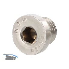 DIN908 M16x1,5 Edelstahl A2 Verschlussschraube zylindrisches, metr. Feingewinde