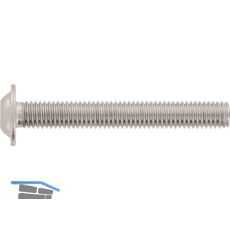 ISO7380-2 010.9 M10x 30 verzinkt-blau Linsenschraube mit Flansch und ISK