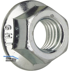 DIN6923/ 8 M10 verzinkt Sechskantmutter mit Flansch