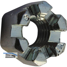 DIN935/ 8 M30x1.5 verzinkt Kronenmutter mit Feingewinde