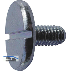 DIN921 M 4x 12 verzinkt Flachkopfschraube mit Schlitz und gro�em Kopf