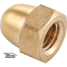 DIN1587 M 6 Messing blank Hutmutter hohe Form