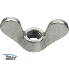 DIN315 M10 verzinkt Fl�gelmutter aus Temperguss (GT)