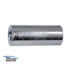 Distanzbuchsen rund M16x40/Aussendurchmesser 22 mm verzinkt (Langmutter)