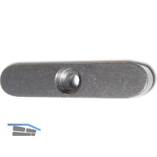 DIN6885C C45K 10x 8x 32 blank Passfeder rundstirnig + Bohrung