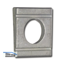 DIN434 M12 verzinkt Scheibe f�r U-Tr�ger Neigung 8 %