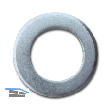 ISO7091 M24 verzinkt Scheibe ohne Fase (DIN126)