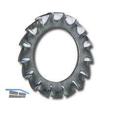 DIN6798A M 8 blank F�cherscheibe aussengezahnt