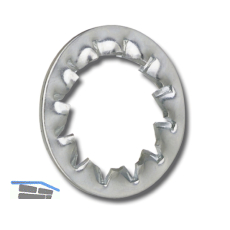 DIN6798J M12 verzinkt F�cherscheibe innengezahnt