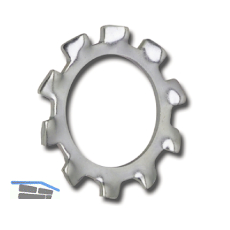 DIN6797A M 3 verzinkt Zahnscheibe aussengezahnt