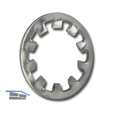 DIN6797I M 4 verzinkt Zahnscheibe innengezahnt