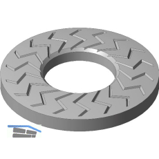 TECKENTRUP Sperrkantscheibe NSK-B - M10 - Stahl Zinklamelle