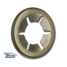 Achsenklemmring ohne Kappe 4 mm Federstahl br�niert