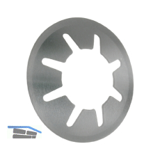 Achsenklemmring ohne Kappe 12 mm Edelstahl