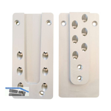 PITZL Schwerlast HVP 120x250x20 mm Aluminium eloxiert