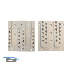 PITZL Doppel HVP 160x180x12 mm Aluminium eloxiert