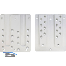 PITZL Doppel HVP 240x300x20 mm Aluminium eloxiert