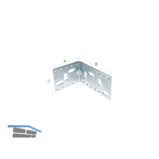 Positionswinkel easy-fix 150 mm verzinkt-blau