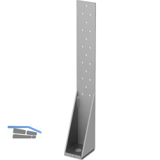 GH Zuganker HT22 60x440x3,0mm Bohrung 18 - Stahl verzinkt-blau