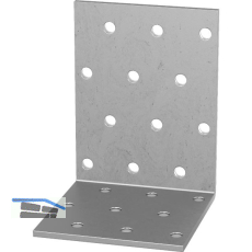 GH Lochplattenwinkel 60x40x60x2,5 - Stahl feuerverzinkt