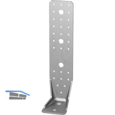 GH Winkelverbinder Rundloch KR / 285x88x65x3,0mm - Stahl fvz Greenline