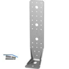 GH Winkelverbinder Langloch KR / 285x88x65x3,0mm - Stahl fvz Greenline