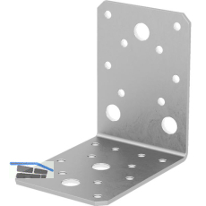 GH Winkelverbinder 65/ 90S ohne Steg / 90x65x90x2,5 - Stahl feuerverzinkt