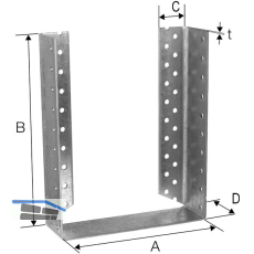 SIMPSON Balkenschuh BSDI 200x240 feuerverzinkt innenliegend mit Bewertung