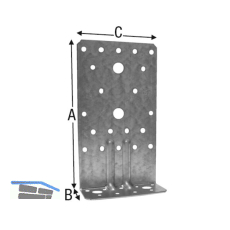 SIMPSON Winkelverbinder ABR 170x40x95mm mit Rippe feuerverzinkt
