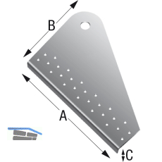 SIMPSON Windverbandanschluss BNF40-B zu Windaussteifungssystem 40/60