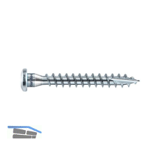 EUROTEC Winkelbeschlagsschraube / CSA Schraube 5.0 x60 TX20 - Stahl verzinkt