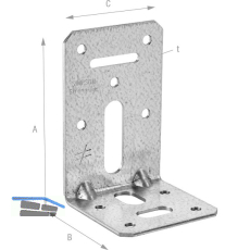 SIMPSON Winkelverbinder ADR 6090L / 90x60x60mm feuerverzinkt