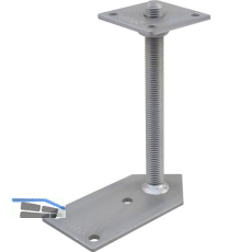 PITZL Pfostentr�ger Typ 11013.6200 Eck ZiNiP beschichtet mit Gewindestange