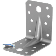 GH Winkelverbinder 55/70S mit Steg / 70x70x55x1,5 - Stahl fvz Greenline