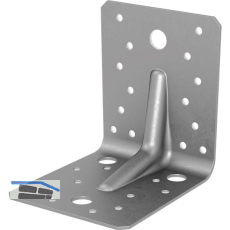 GH Winkelverbinder 90/100 mit Steg / 105x105x90x2 - Stahl fvz Greenline