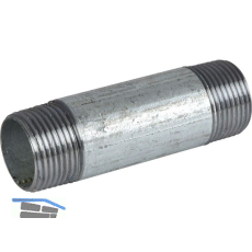 Rohrdoppelnippel Fig.530 1"x100mm verzinkt