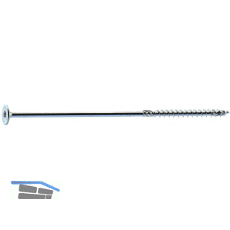 SPEED II Holzbauschraube Flachkopf 10x220 TG TX50 verzinkt-blau