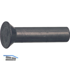 DIN661 6x 16 Stahl blank Senkniete