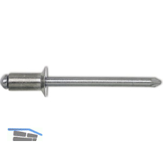 ISO15980 Blindniete Senkkopf 4.8x 8 Stahl verzinkt mit Stahldorn