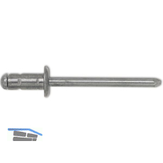 GESIPA Poly Grip Mehrbereichsniete Flachrundkopf 4.0x10 Aluminium mit Stahldorn