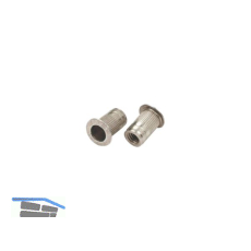 Blindnietmutter Flachkopf ger�ndelt Rundschaft offen M 6x18.0 Stahl verzinkt